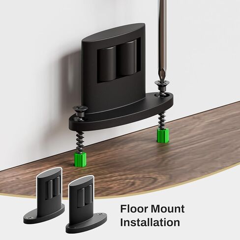 2Pack دليل الحد الأدنى للباب الدليل ، تصميم الأسطوانة على الوجهين ، سبيكة من الألومنيوم مع أسطوانة ناعمة ، أدلة الأبواب المنزلق. in Kuwait