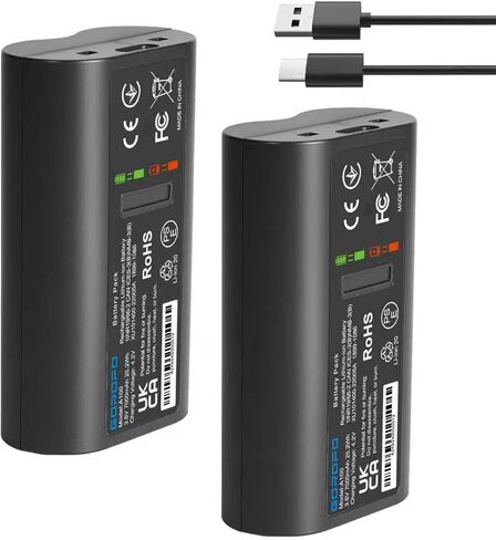 2-Pack Tapo A100 Rechargeable Camera Batteries for Tapo C400, C420, D230, Upgraded Replacement Compatible with TP-Link C400S2, C420S1, C420S2, D230S1 in Saudi Arabia