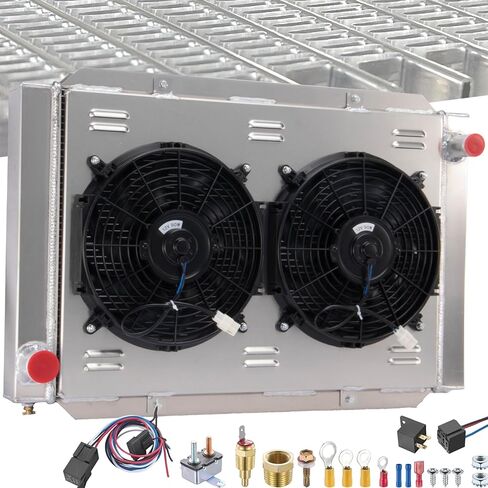 209000 المبرد العالمي مروحة كفن تتناسب مع المبرد الجوي الحجم الكلي 31'w x 21''H مبرد المياه عالي الأداء 3 صف من الألومنيوم الأساس in Kuwait