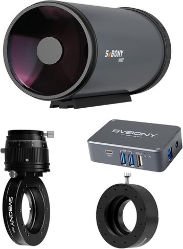 درج مرشح SV226P M42-M48 لحزمة إصدار OAG مع موجه خارج المحور SV238 (OAG)، ومحول طاقة تلسكوب SV241 وMK127 127 مم f/11.8 تلسكوب Maksutov Cassegrain للتصوير الفلكي للسماء العميقة in Kuwait
