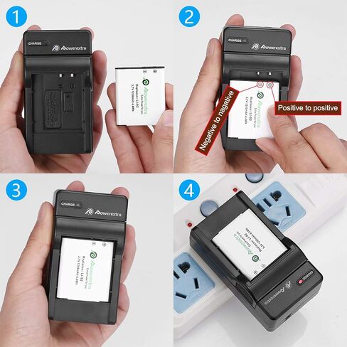 بطارية وشاحن D-LI92 متوافق مع Olympus LI-50B، D-LI92، Ricoh Optio I-10 RZ10 RZ18 WG-1، WG-2، WG-2GPS، WG-3، WG-3GPS، WG-4، WG-4GPS، WG-5GP، SWG-10، WG-30W، X70 in Kuwait