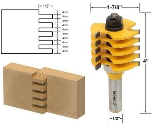 YONICO Router Bits Box Joint 1-1/2-Inch 1/2-Inch Shank 15134 in Saudi Arabia