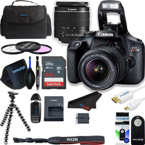 Canon EOS Rebel T100 / 4000D DSLR Camera (W / 18-55 III) (متجدد) in Kuwait