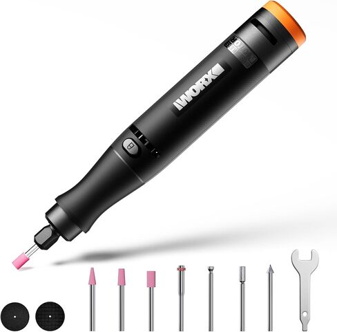 5 Pcs Crafting Tool Deluxe Combo Kit - Mini Rotary Tool, Mini Heat Gun, Air Brush, Soldering Iron, Angle Grinder with 20V 2Ah Power Share Battery, Hub & 41-Piece Accessories in Saudi Arabia