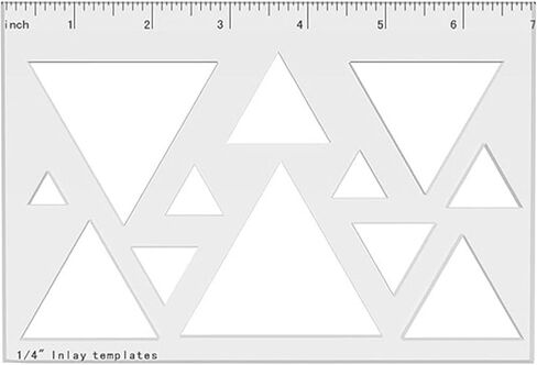 Clear Acrylic Inlay Template with Triangle Or Heart Designs Router Stencil for Decorative Woodworking Projects Tool Routing Guide in Kuwait