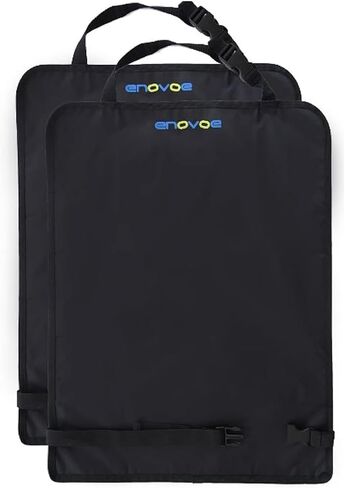 Enovoe Car Seat Protectors for Kids - 4 Pack Premium Quality Car Seat Cover Back Seat Offers Waterproof Protection from Mud and Scratches - 18" x 24" with Adjustable Straps and Games for Kids in Kuwait