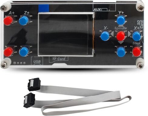 RATTMMOTOR CNC Router GRBL وحدة تحكم غير متصلة بالإنترنت، GRBL DIY CNC Router وحدة تحكم غير متصلة بالإنترنت شاشة LCD 1.8 بوصة لآلة الطحن CNC الصغيرة (4 محاور) in Kuwait