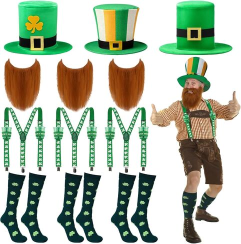 9 قطع الرجال الألمانية مهرجان أكتوبر زي مجموعة ريشة قبعة البافارية Lederhosen الجوارب الحمالات زي الملحقات مهرجان أكتوبر الزي الرجال للكبار عيد الهالوين البيرة مهرجان لعب دور تأثيري الطرف in Kuwait