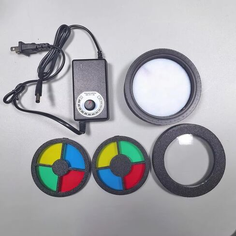 Darkfield Macro Flash for Micro Photography - High CRI LED Light for Translucent Subjects, with 5X & 10X Color Contrast Filters in Saudi Arabia