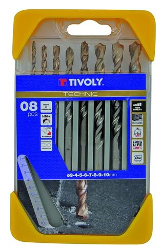 TIVOLY - مجموعة مثقاب خرسانة عالية الأداء - لحفر الخرسانة والحجر والجرانيت - 5 مثاقب متدرجة SLR بقطر 5/32 بوصة، 3/16 بوصة، 15/64 بوصة، 5/16 بوصة، 25/64 بوصة in Kuwait