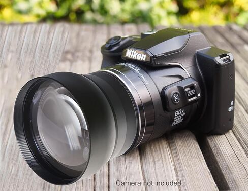 عدسة تحويل عن بعد (أسود) متوافقة مع كاميرا Nikon Coolpix B600 (2.2X) (تتضمن محول العدسة) in Saudi Arabia