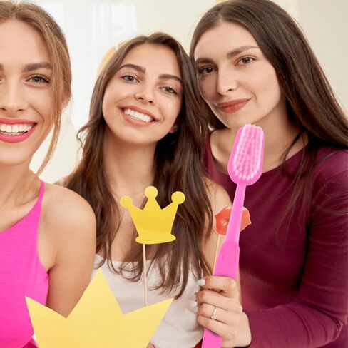 ibasenice Giant Toothbrush Prop Huge Toothbrush Large Toothbrush Big Brush Prop Oversized Toys for Costume Take Picture Party Favor - Pink in Saudi Arabia