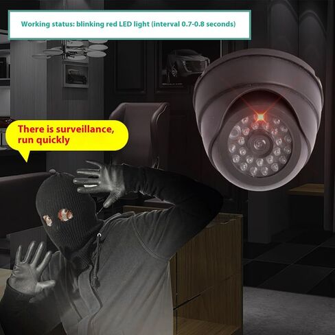 Weatherproof Security Camera Indoor Outdoor Installation ABS Construction LED Light Simulation Anti Theft Device High Simulation Dome Security Camera in Saudi Arabia