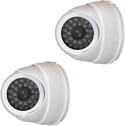 Weatherproof Security Camera Indoor Outdoor Installation ABS Construction LED Light Simulation Anti Theft Device High Simulation Dome Security Camera in Saudi Arabia