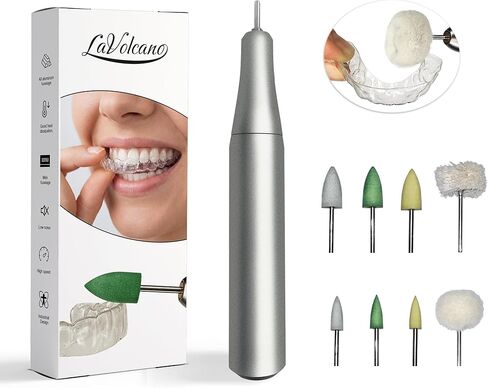 USB Aligner Retainer Polishing Tool – Portable Electric Mini Polisher Helps Refine Edges for a Comfortable Fit, Edge Smoothing and Surface Finishing – Polishing Head Set with Step-by-Step Instructions in Saudi Arabia