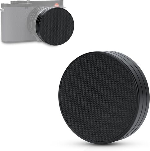 JJC Camera Shutter Button with Metal Lens Cap (Black) for Leica Q3 Q3 43 Q2 Q Q-P Digital Cameras in Saudi Arabia