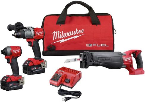 Milwaukee 2997-23 Fuel Combo Kit includes Drill Impact Reciprocating Sawzal in Saudi Arabia