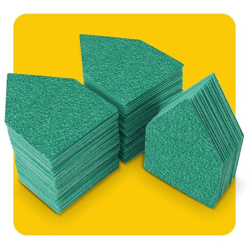 مجموعة 102 قطعة من أدوات الصنفرة بتفاصيل 90 × 65 مم متوافقة مع Milwaukee M12، وورق صنفرة بحبيبات 60/120/180/240/320 ووسادتين للواجهة، وخطاف وحلقة شديدة التحمل مضادة للانسداد من البوليستر in Kuwait