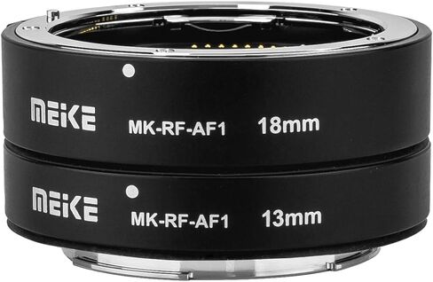 Meike MK-RF-AF1 13mm + 18mm Metal AF Full Frame Macro Extension Tube Adapter Ring Kit for EOS-R Series Cameras RF Mount Cameras EOS-R EOS-RP in Saudi Arabia