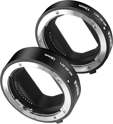 Meike MK-RF-AF1 13mm + 18mm Metal AF Full Frame Macro Extension Tube Adapter Ring Kit for EOS-R Series Cameras RF Mount Cameras EOS-R EOS-RP in Saudi Arabia