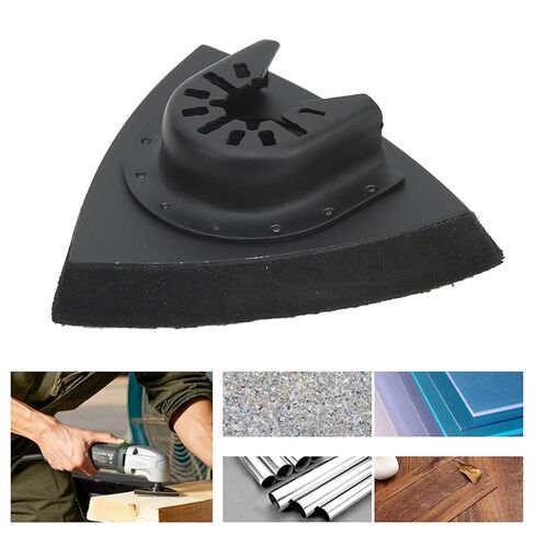 Oumefar 3Pcs Oscillating Multitool Sanding Pad, ABS Stainless Steel Replacement Set for Woodworking DIY Projects in Saudi Arabia