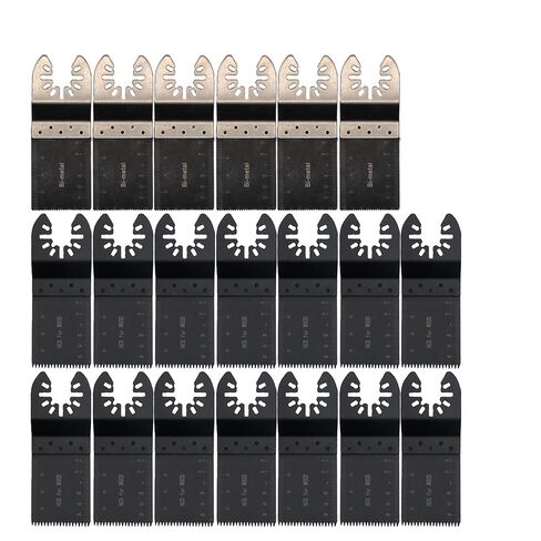 شفرة منشار قطع الخشب، 20 قطعة من شفرات المنشار المتأرجحة، شفرات منشار مختلطة سريعة التحرير، مجموعة ملحقات متعددة الأدوات من دريميل فين مولتيماستر ماكيتا بوش، مجموعة شفرات متعددة الأدوات in Kuwait