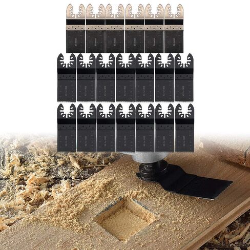 شفرة منشار قطع الخشب، 20 قطعة من شفرات المنشار المتأرجحة، شفرات منشار مختلطة سريعة التحرير، مجموعة ملحقات متعددة الأدوات من دريميل فين مولتيماستر ماكيتا بوش، مجموعة شفرات متعددة الأدوات in Kuwait