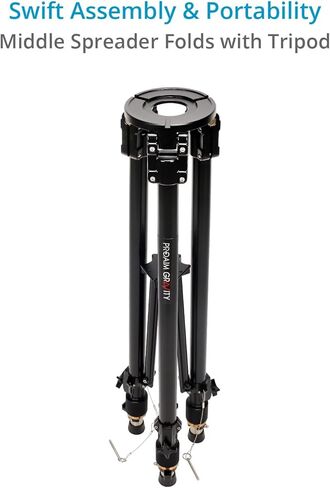 PROAIM Grav-ity Heavy-Duty Camera Tripod Stand (Mitchell Base) for Slider, Jib, Dolly and Geared Heads. Height Range of 32.3 to 47.2". Payload up 300kg / 661lb in Saudi Arabia