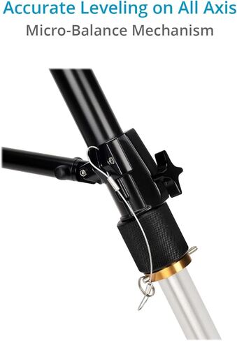 PROAIM Grav-ity Heavy-Duty Camera Tripod Stand (Mitchell Base) for Slider, Jib, Dolly and Geared Heads. Height Range of 32.3 to 47.2". Payload up 300kg / 661lb in Saudi Arabia