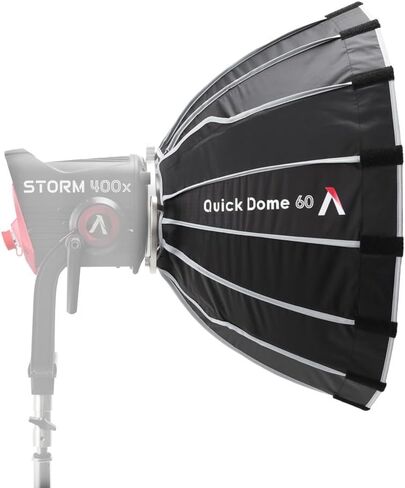 Aputure Quick Dome 60 حامل بوينز دائري 24 بوصة سوفت بوكس ​​مع تصميم سريع التحرير، وانتشار، وشبكة تحكم في الضوء، وحقيبة حمل in Kuwait