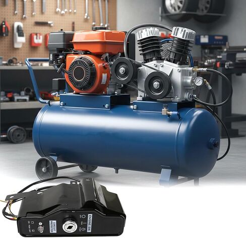 لصندوق مفتاح الإشعال Predator 420cc، مناسب لضاغط الهواء Harbour 30 جالون، متوافق مع محرك Predator 13HP 60340 60349 69736، استبدال التحكم الكهربائي في البدء مع مفتاحين in Kuwait