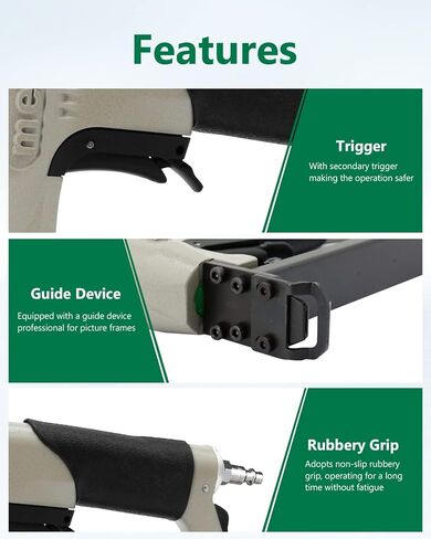 meite MT7116B 22 Gauge 3/8-Inch Crown 9/16" to 5/8" Length Fine Wire Stapler Professional for Picture Frame in Saudi Arabia