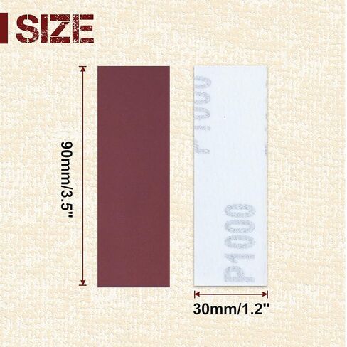 100Pcs 1000 Grit Micro Detail Sander Paper Kit 3.5" x 1.2" Hook and Loop Sandpaper Strips Detail Refills Finishing Sander Paper in Saudi Arabia