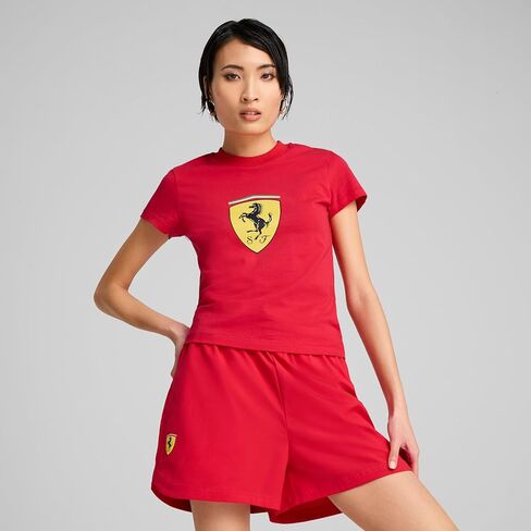 Puma للسيدات القياسي Scuderia Ferrari Formula 1 Babydoll Tee ، Rosso Corsa SS25 ، X-Large in Kuwait