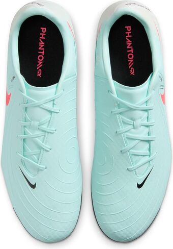 Nike Phantom GX 2 Academy AG Low-Top Soccer Cleats (FJ2552-300, Mint/Off Noir/Atomic Red) in Saudi Arabia