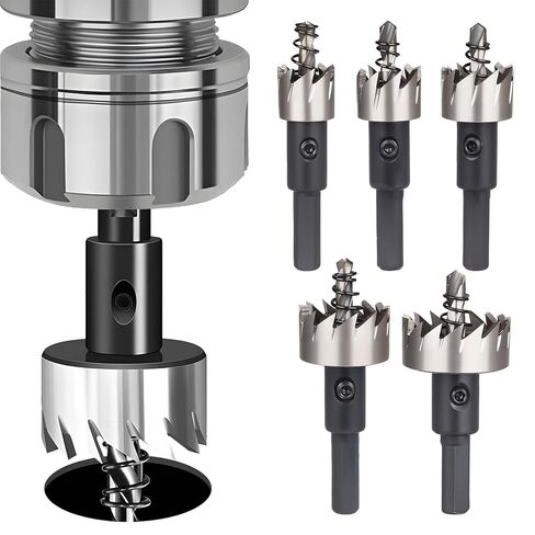 High-Speed Steel Hole Saw Drill Bit Set – 5 Pcs (16-25mm / 5/8" to 1") – Heavy-Duty Toolkit for Stainless Steel, Aluminum, Plastic, Wood in Kuwait