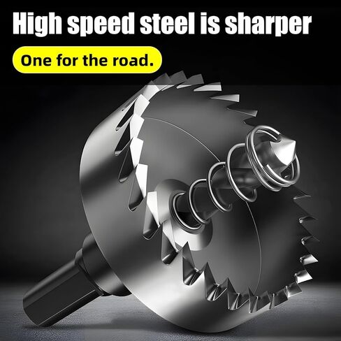 High-Speed Steel Hole Saw Drill Bit Set – 5 Pcs (16-25mm / 5/8" to 1") – Heavy-Duty Toolkit for Stainless Steel, Aluminum, Plastic, Wood in Kuwait