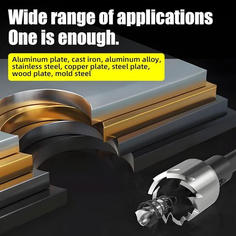 High-Speed Steel Hole Saw Drill Bit Set – 5 Pcs (16-25mm / 5/8" to 1") – Heavy-Duty Toolkit for Stainless Steel, Aluminum, Plastic, Wood in Kuwait