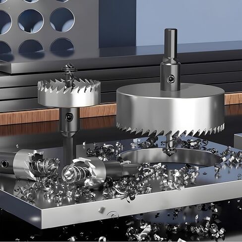 High-Speed Steel Hole Saw Drill Bit Set – 5 Pcs (16-25mm / 5/8" to 1") – Heavy-Duty Toolkit for Stainless Steel, Aluminum, Plastic, Wood in Kuwait