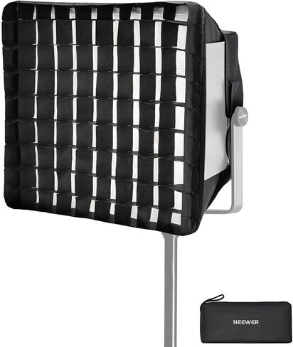 NEEWER ترقية Softbox Diffuser فقط لـ NEEWER RGB1200 Video Light، 14.6 بوصة × 13.6 بوصة / 37 × 34.5 سم صندوق ناعم قابل للطي مع شبكة / حقيبة / غطاء تعتيم، إعداد سريع لإضاءة التصوير الفوتوغرافي في استوديو الصور، NS5S in Kuwait