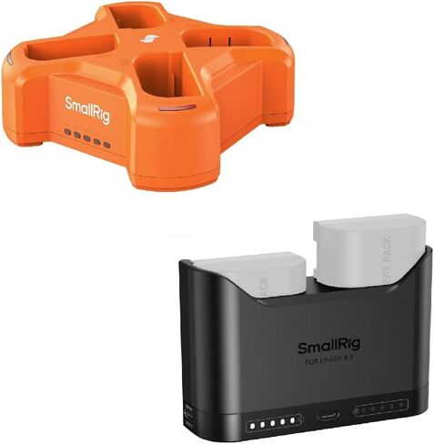 SmallRig 4-Slot Charger and LP-E6P LP-E6NH LP-E6N LP-E6 Battery Charger for Canon in Saudi Arabia