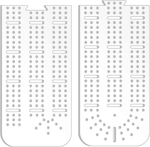 PH PandaHall Cribbage Board Templates 3-Track Router Guide Clear Acrylic Template Track Style Woodworking Project with 8mm Hole for DIY Cribbage Boards Router Guide Playing Cards Crafting in Saudi Arabia