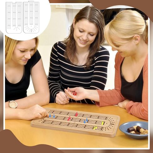 PH PandaHall Cribbage Board Templates 3-Track Router Guide Clear Acrylic Template Track Style Woodworking Project with 8mm Hole for DIY Cribbage Boards Router Guide Playing Cards Crafting in Saudi Arabia