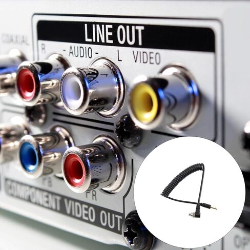 Extendable Flashing Synchronization Cord PC to 2.5mm Spring Coiled Design Space Saving Flashing Syncing Cable Photography Gear Spring Coiled Flashing Syncing Cord in Saudi Arabia