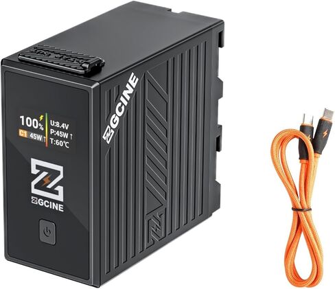 بطارية بديلة ZGCINE BT-NP-F970 بقدرة 70 وات في الساعة لجهاز Sony NP-F970، بطارية PD 36 وات للشحن السريع USB-C مع منفذ D-Tap وشاشة OLED، متوافقة مع شاشة الكاميرات/أضواء LED in Kuwait