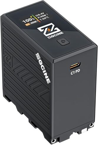 بطارية بديلة ZGCINE BT-NP-F970 بقدرة 70 وات في الساعة لجهاز Sony NP-F970، بطارية PD 36 وات للشحن السريع USB-C مع منفذ D-Tap وشاشة OLED، متوافقة مع شاشة الكاميرات/أضواء LED in Kuwait