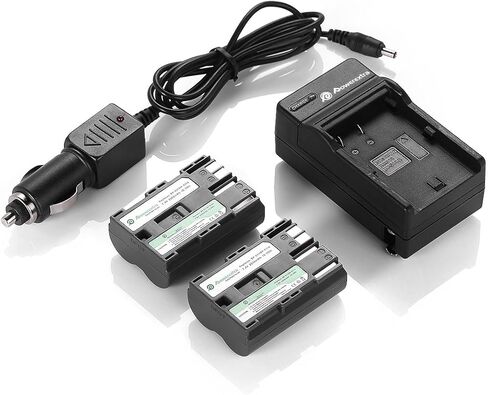 طقم بطارية وشاحن BP-511 BP-511A متوافق مع Canon 5D 10D 20D 20Da 30D 40D 50D 300D D30 D60 Rebel PowerShot G1 G2 G3 G5 G6 Pro 1 Pro 90 Pro 90IS in Kuwait