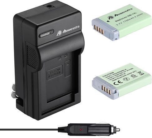 2 Pack NB-13L Battery and Travel Charger Compatible with Canon PowerShot G5 X G7 X G7 X Mark II G9 X G9 X Mark II SX620 HS SX720 HS SX730 HS Digital Camera in Kuwait