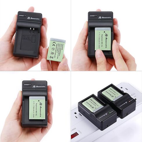 2 Pack NB-13L Battery and Travel Charger Compatible with Canon PowerShot G5 X G7 X G7 X Mark II G9 X G9 X Mark II SX620 HS SX720 HS SX730 HS Digital Camera in Kuwait