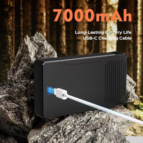 OANSER LIT-22 بطارية ليثيوم قابلة للشحن 2 حزمة، 7000 مللي أمبير LIT-22 بطارية بديلة لكاميرا الصيد لنقطة التجسس الخلوية M، Dark، S-Dark، S، G-36، Flex-M/G-36/Plus مع Type-C in Saudi Arabia